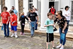 Beeping Easter egg hunt event for visually impaired kids